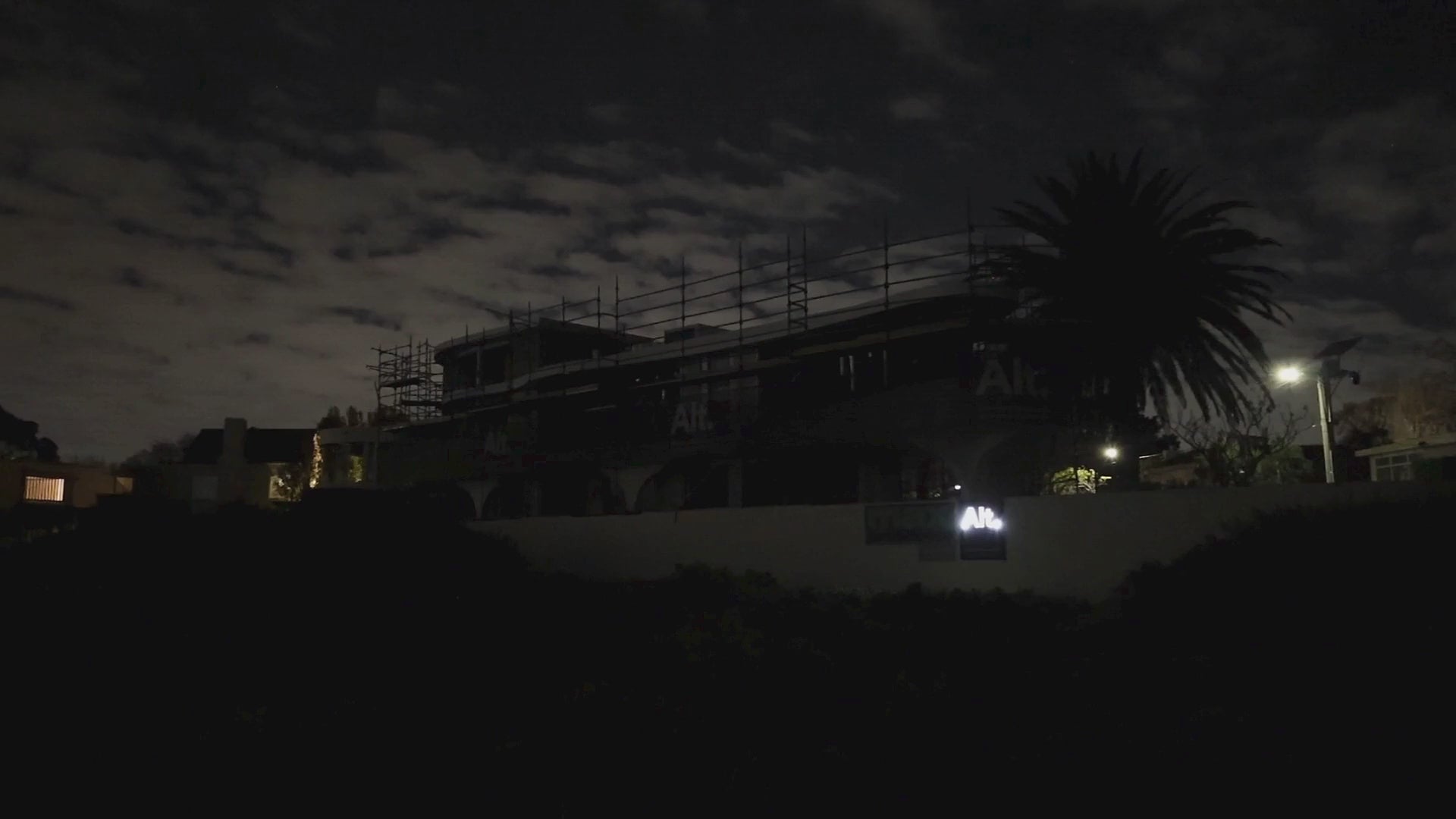 Site Light Brightness Demonstration Exterior Angle